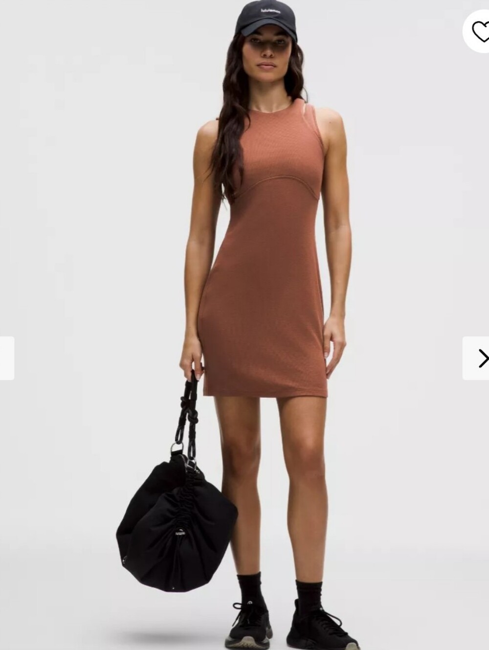 Ribbed Cotton Modal Cut-Out Dress